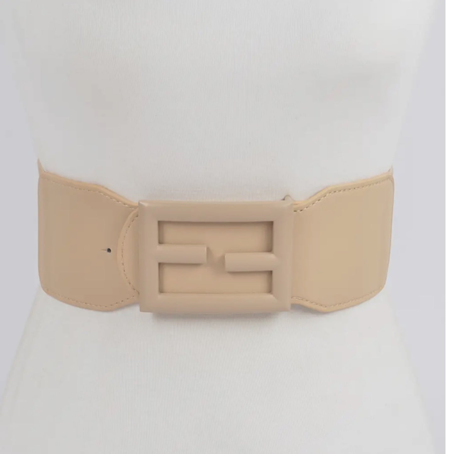 Color Stretch Plus Belt-Nude