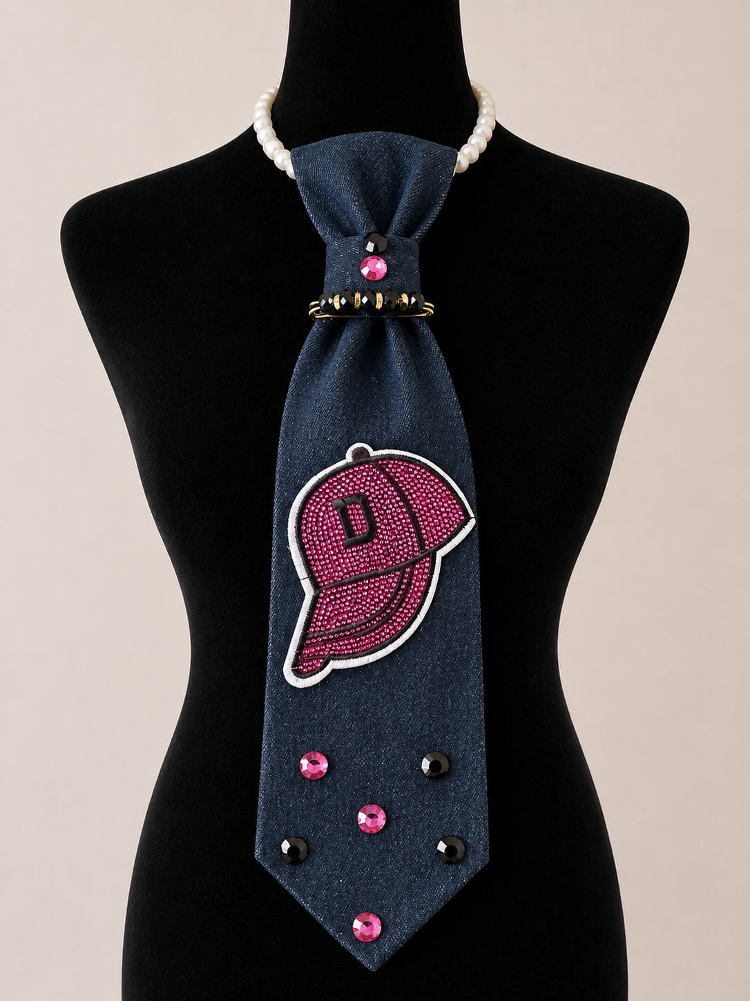 Denim Diva Necklace Tie-D