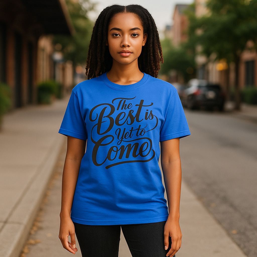 The Best is Yet to Come Tee-Royal Blue