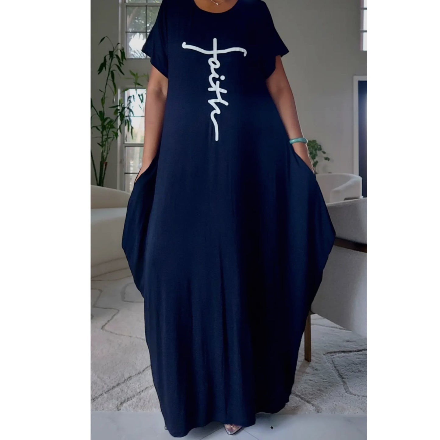 Faithful Jersey Dress-Black