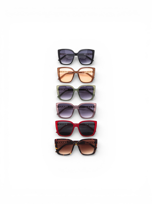 Chain Glam Cat Eye Shades