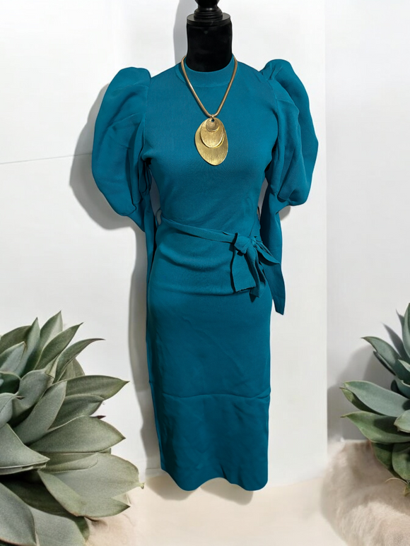 Lux Dress Plus -Teal