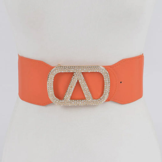 Glitz Stretch Belt-Orange