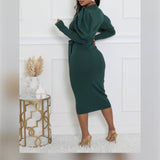 Lux Dress-Hunter Green