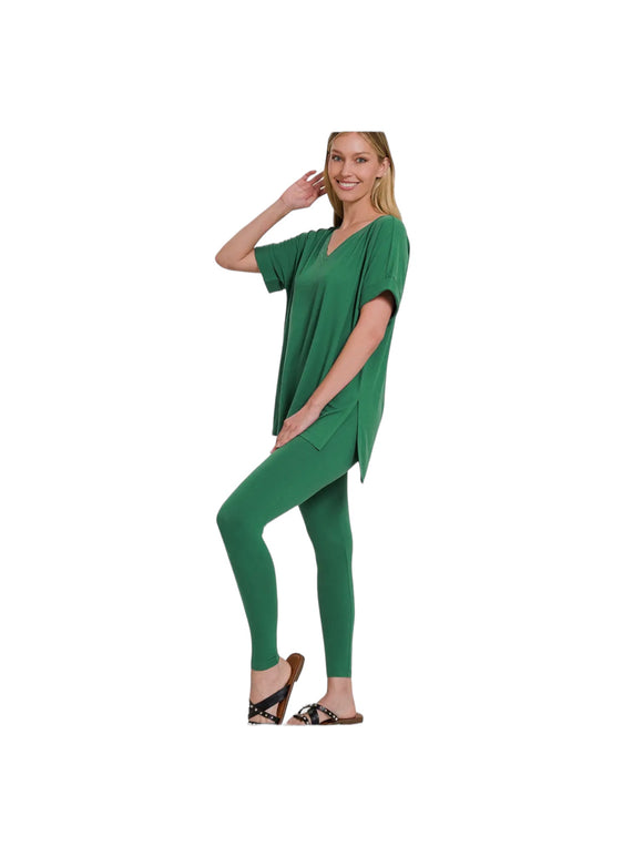 On The Go Set - Forest Green (Short Sleeve)