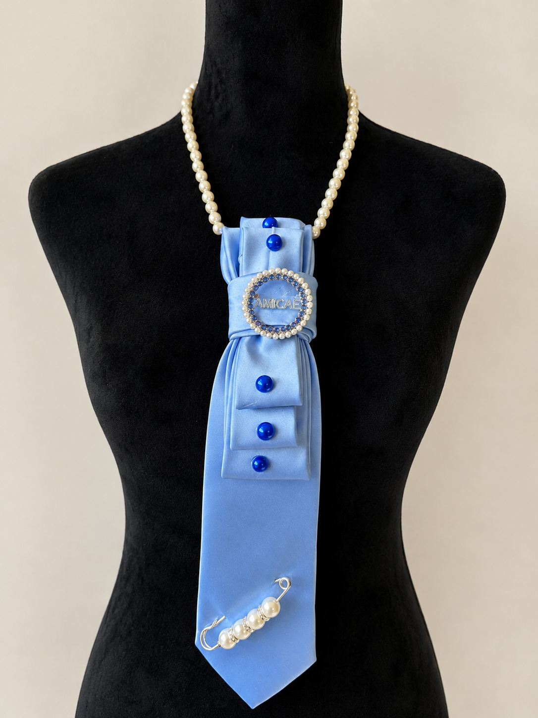 Crowned in 🩵 Necklace Tie
