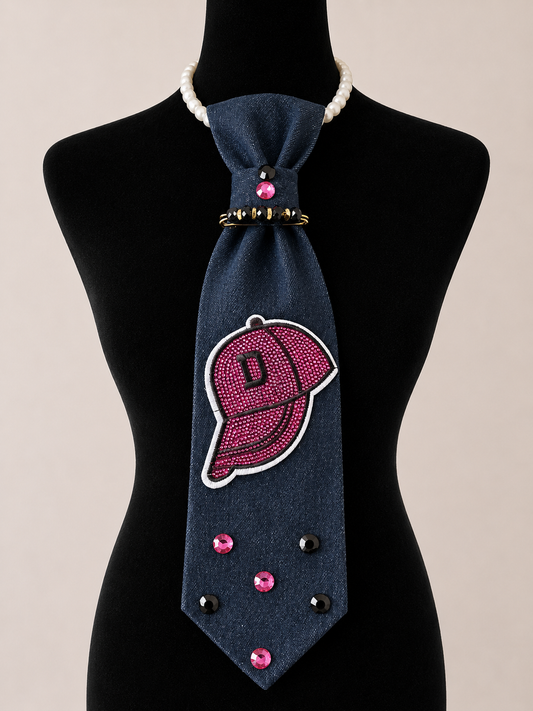 Denim Diva Necklace Tie-D