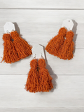 Orange Scrubby Earrings