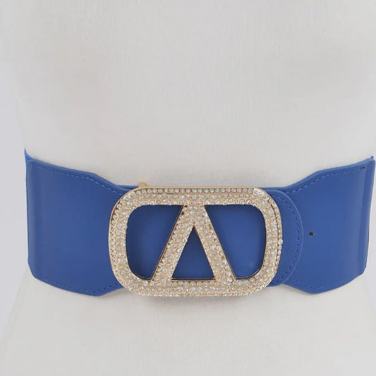 Glitz Stretch Belt-Cobalt