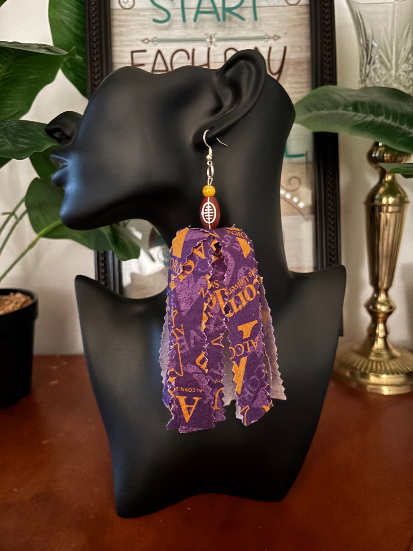 ASU Fabric Earrings