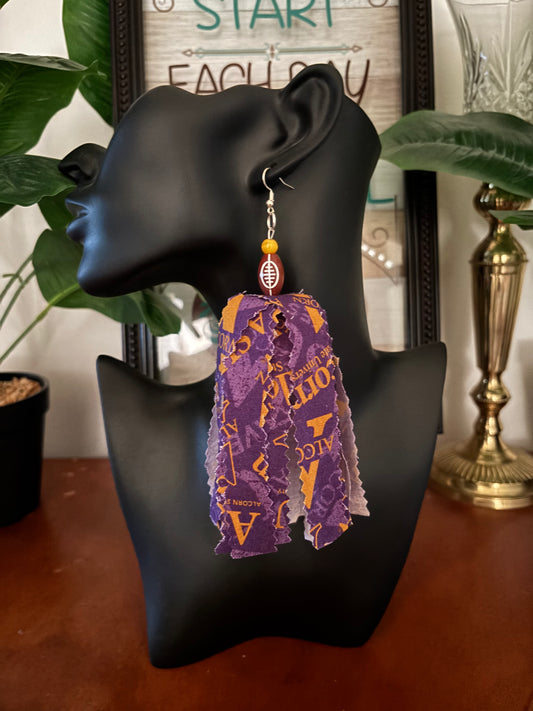 ASU Fabric Earrings