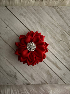 Red Flower Brooch