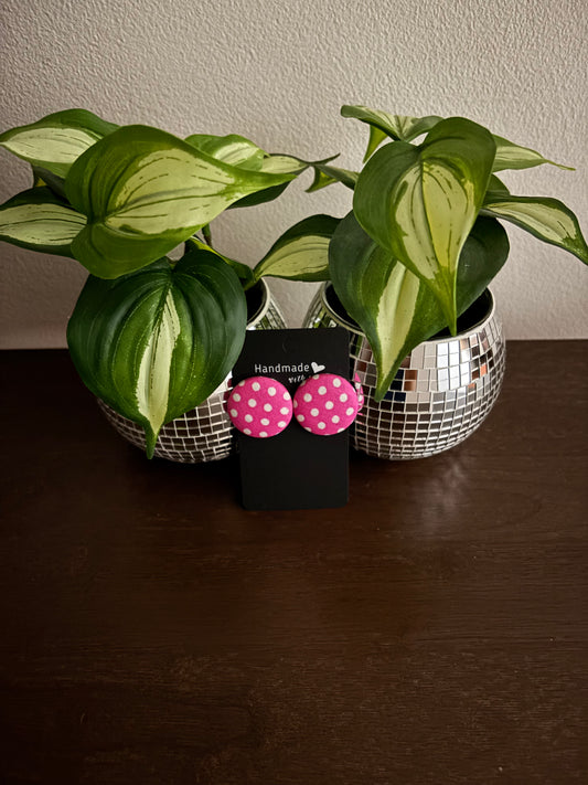Dotty Earrings -Pink