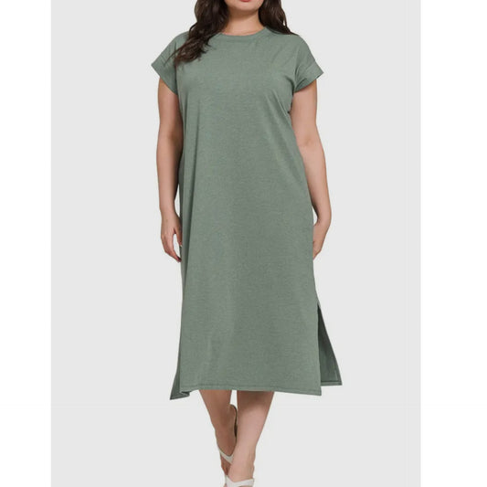 Misty Jade Midi Dress