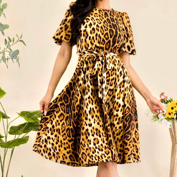 Goddess Dress-Cheetah