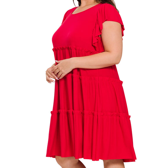 Mia Dress-Red