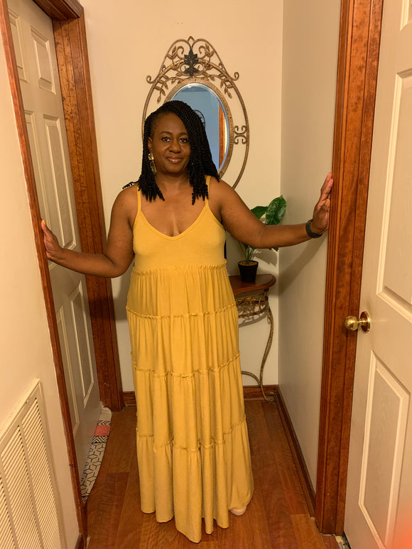 Torrid yellow maxi on sale dress