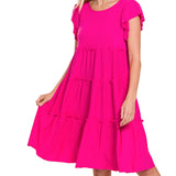 Mia Dress-Hot Pink